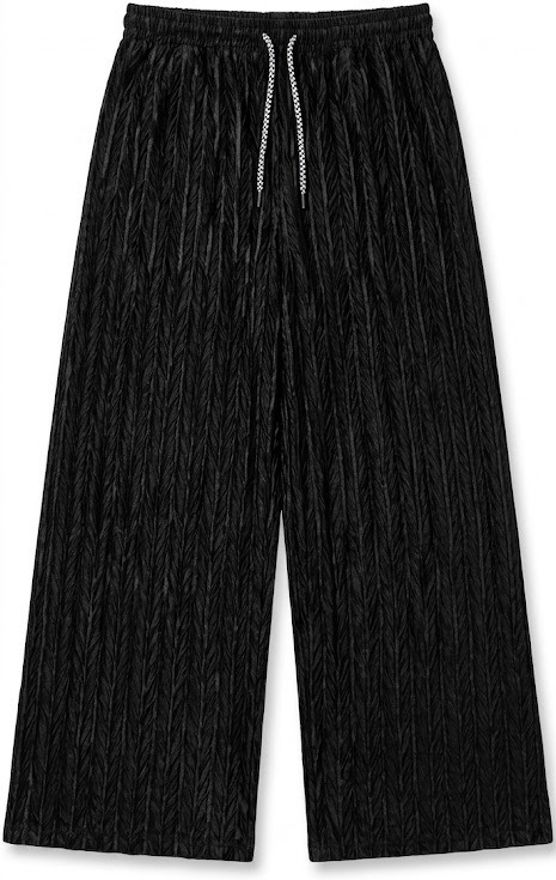 pp creation Crinkle Fabric Black Khajuri Women Plazo Women Pyjama-picture-37