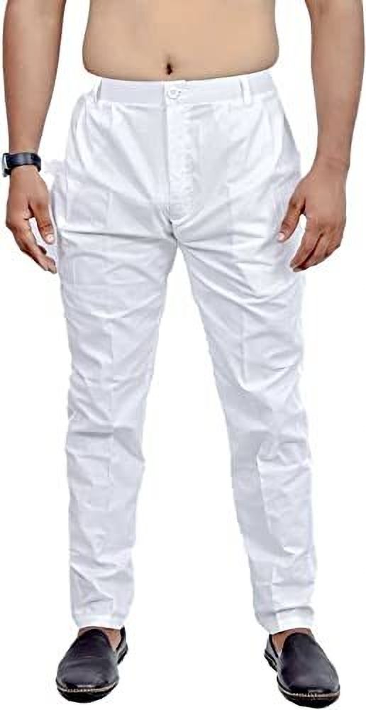 yuvraj Men white cotton pyjama Men Pyjama-picture-14