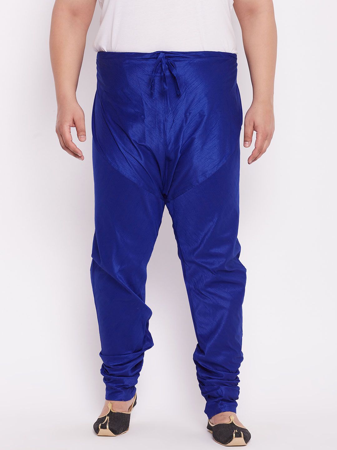 Vastramay Plus Men's Royal Blue Silk Blend Pyjama Men Pyjama-picture-11