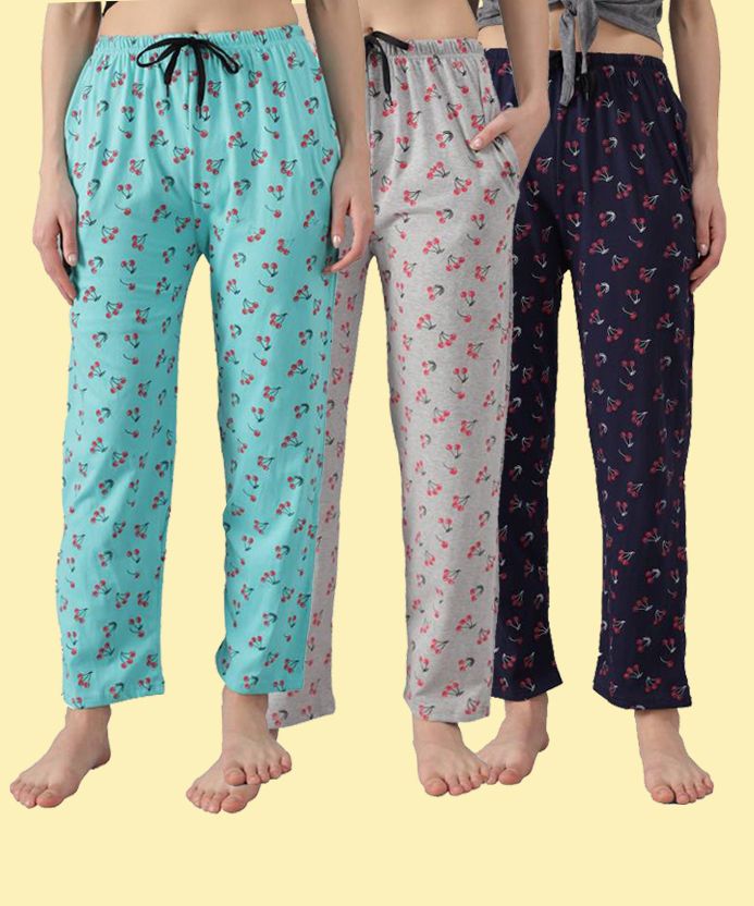 trendy world Pack of 3 Women Pyjama-picture-18