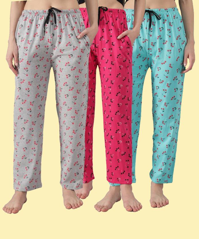 trendy world Pack of 3 Women Pyjama-picture-16