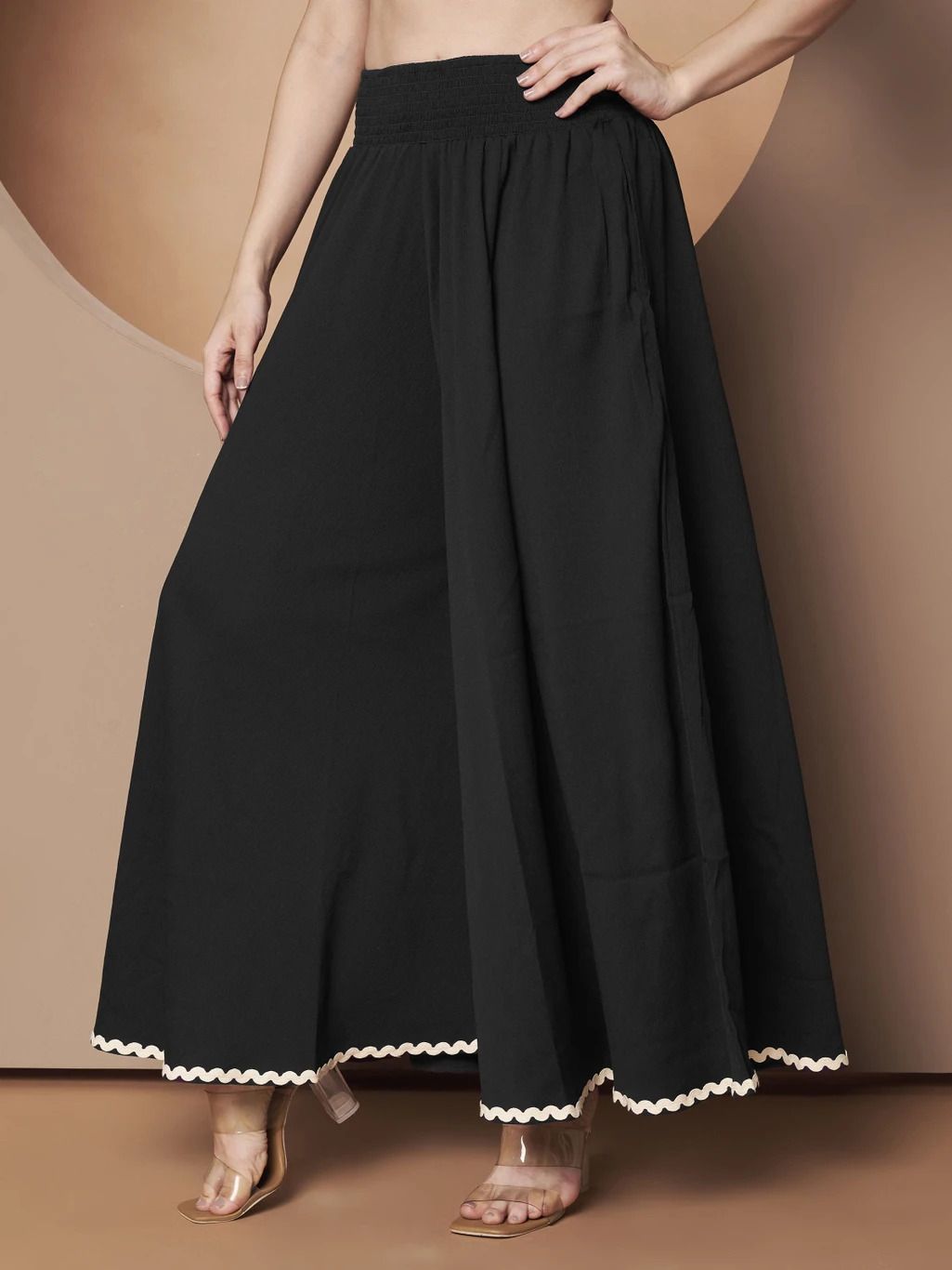 bliss collective Black Elephant plazo Women Pyjama-picture-47