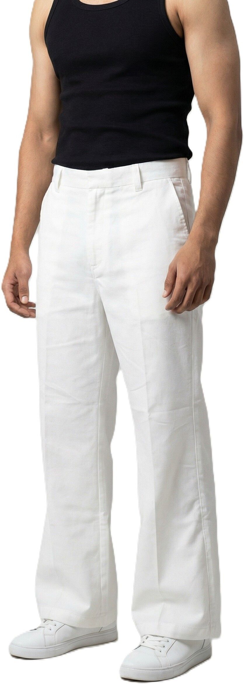 daswani exports Offwhite Bell Bottom Pant Men Pyjama-picture-20