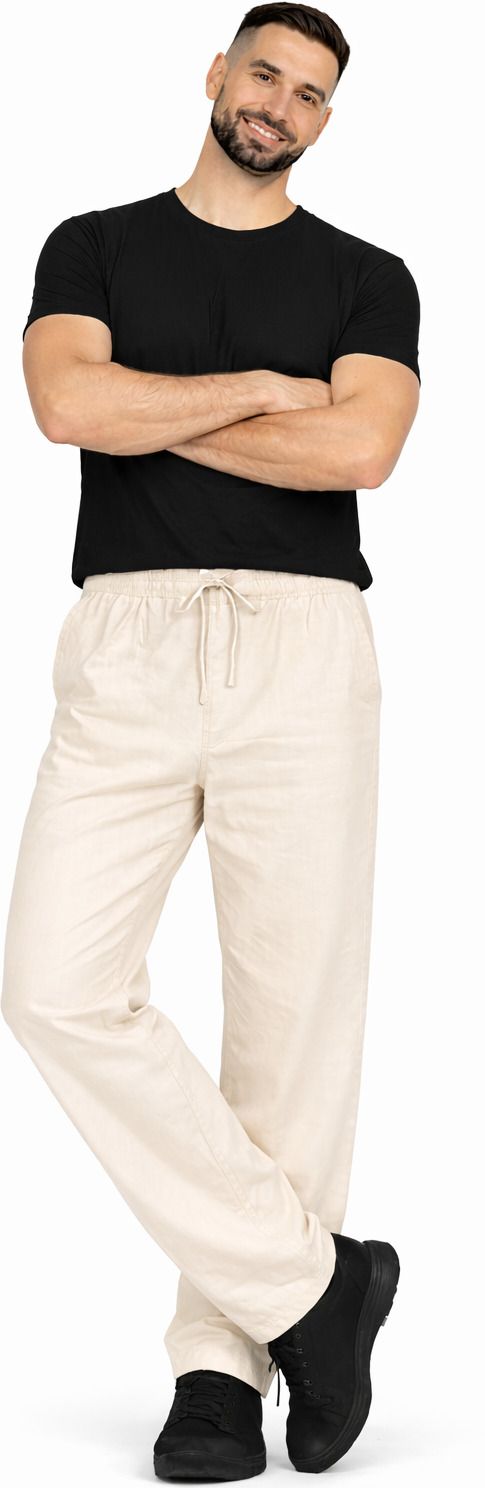 Men's Premium Cotton-Linen Payjama , Soft, Tailored-Comfort | Size - 32 Men Pyjama-image-2