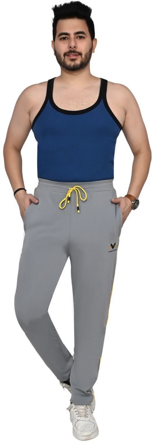 Stylish Regular Fit Trouser with Elastic Waist Track Pant for Casual Wear Daily Men Pyjama-image-4