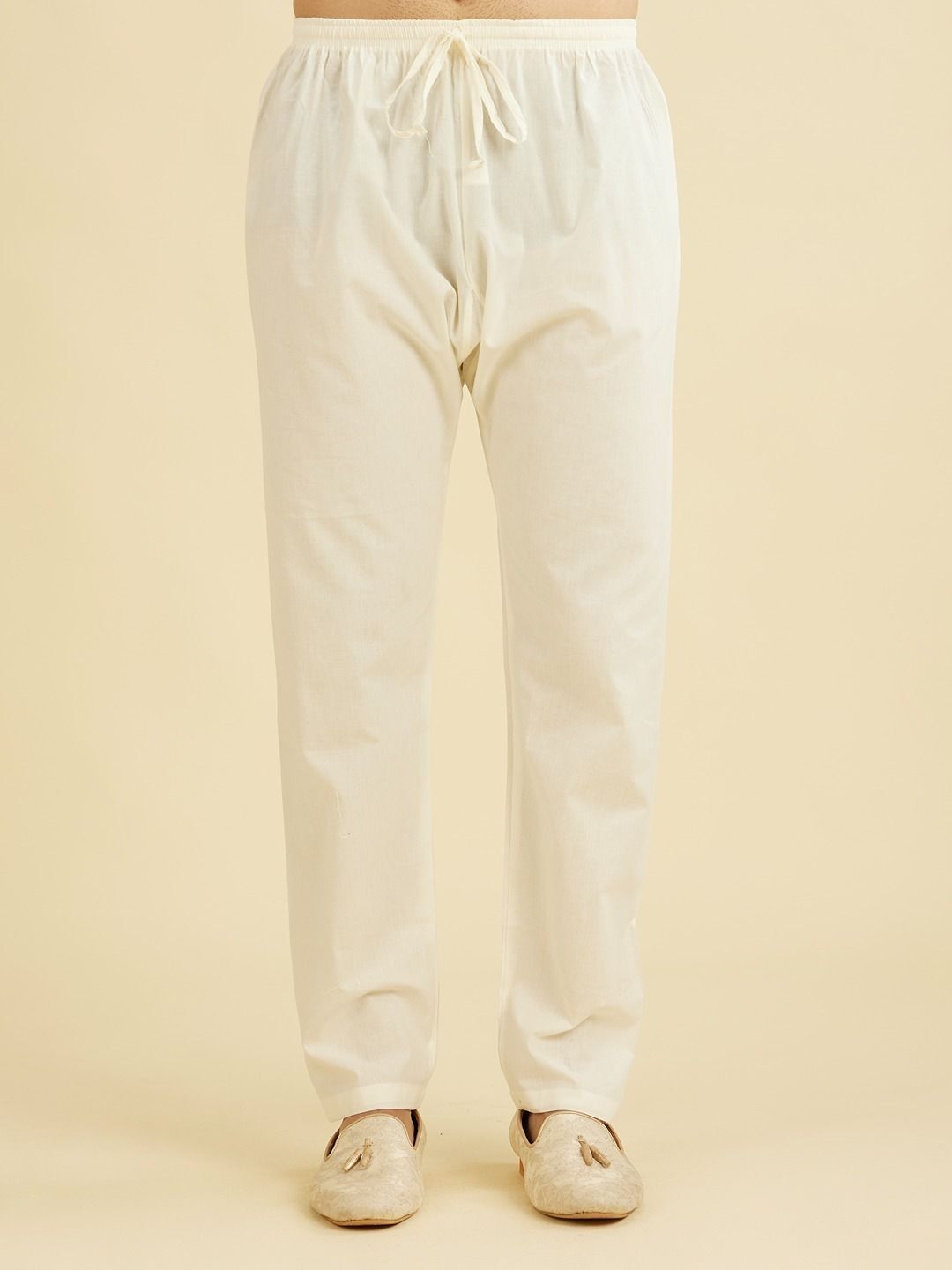 diwas by manyavar Men's Cotton Solid Churidar (1pc) | Men Pyjama-picture-13