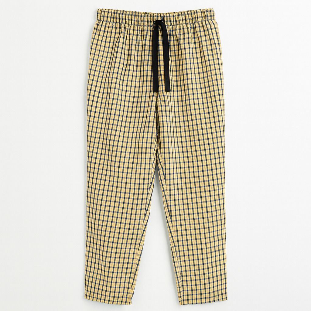 Men’s Cotton Checkered Lounge Pants with Elastic Waist and Drawstring Men Pyjama-image-32