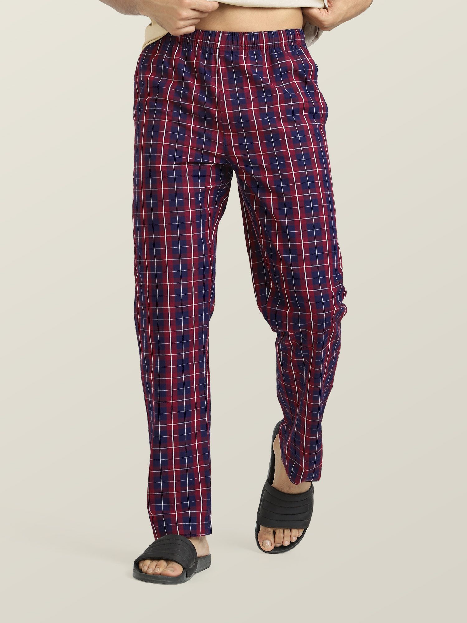 xyxx Checkmate Intellieaze Combed Cotton Checks Men Pyjama-picture-14