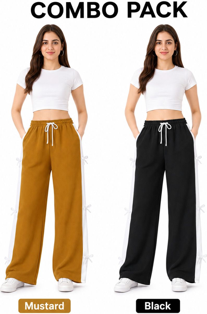 Pack of 2 WOMAN RAGULAR FIT TRACK PANT Women Pyjama-image-8