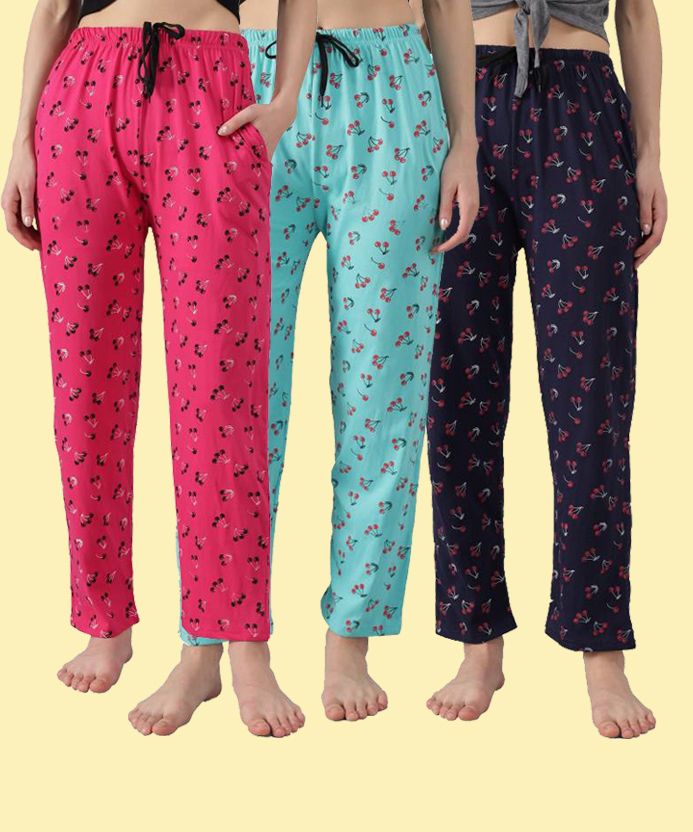 trendy world Pack of 3 Women Pyjama-picture-24