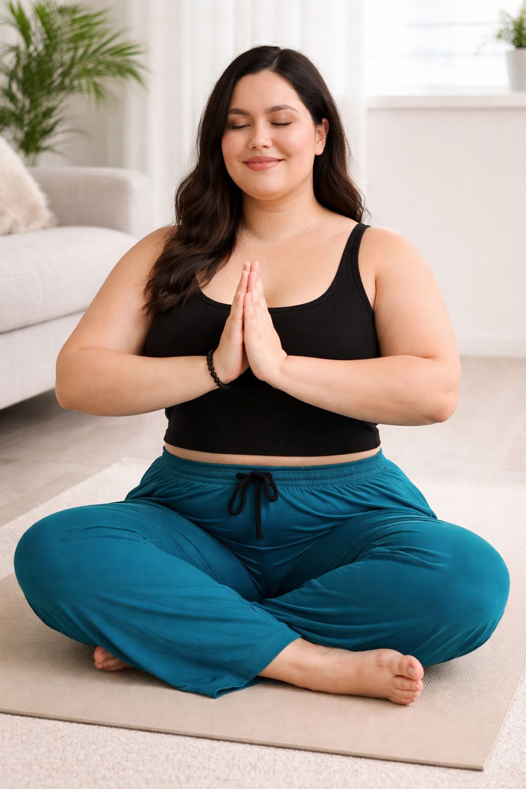 Teal Lounge Pants Women Pyjama-image-28