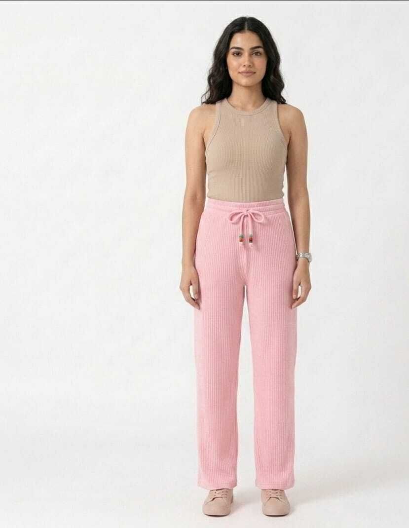plazzo-knitted- blue Women Pyjama-image-4