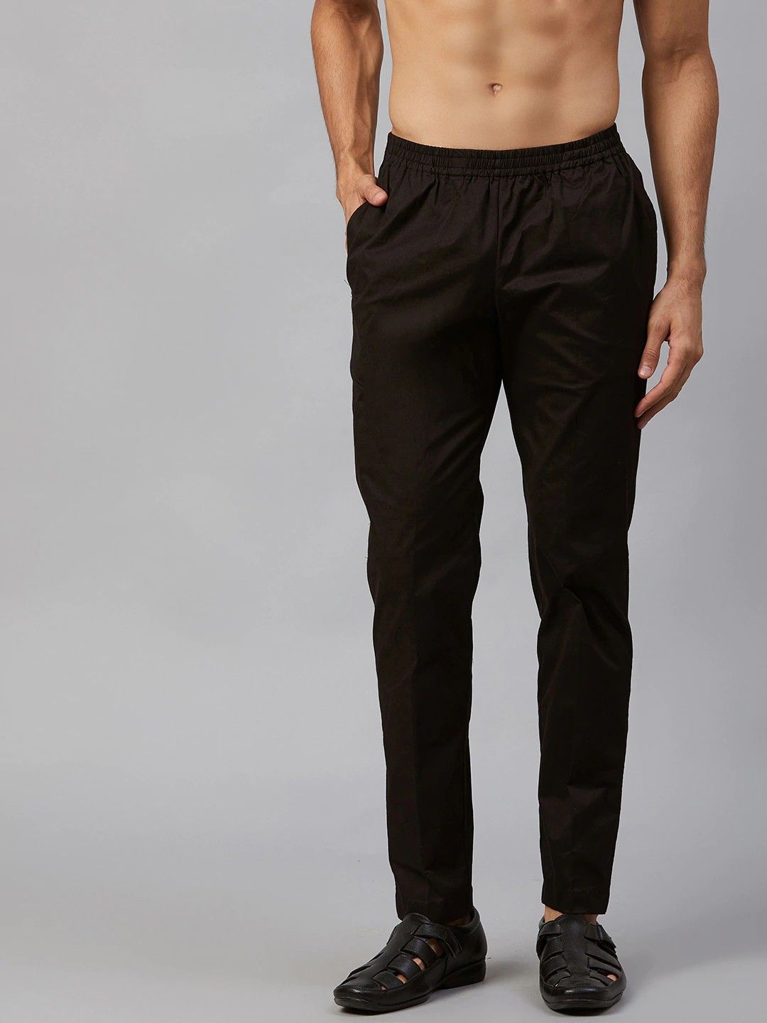 see designs Men Black Solid Pyjama Men Pyjama-picture-30