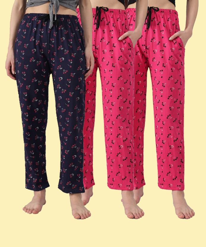 trendy world Pack of 3 Women Pyjama-picture-28