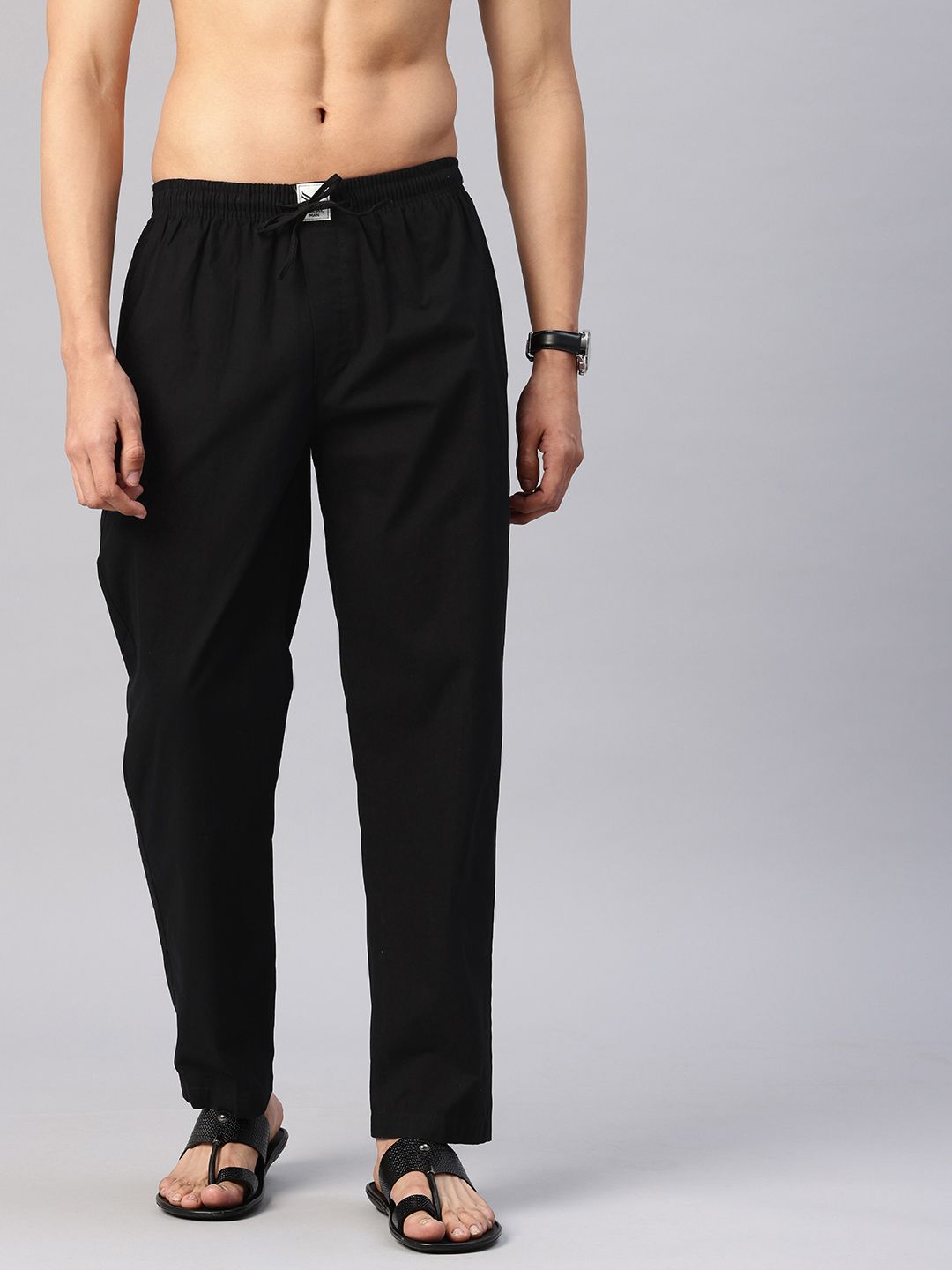 Majestic Man Men Comfort Fit Solid Pure Cotton Casual Style Lounge Pants Men Pyjama-picture-11