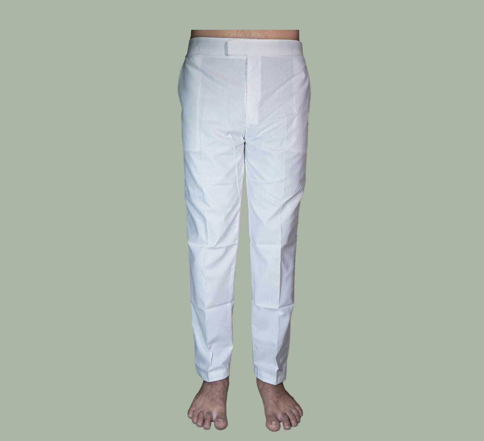 yuvraj Premium Slim Fit White Pyjama Men Pyjama-picture-16