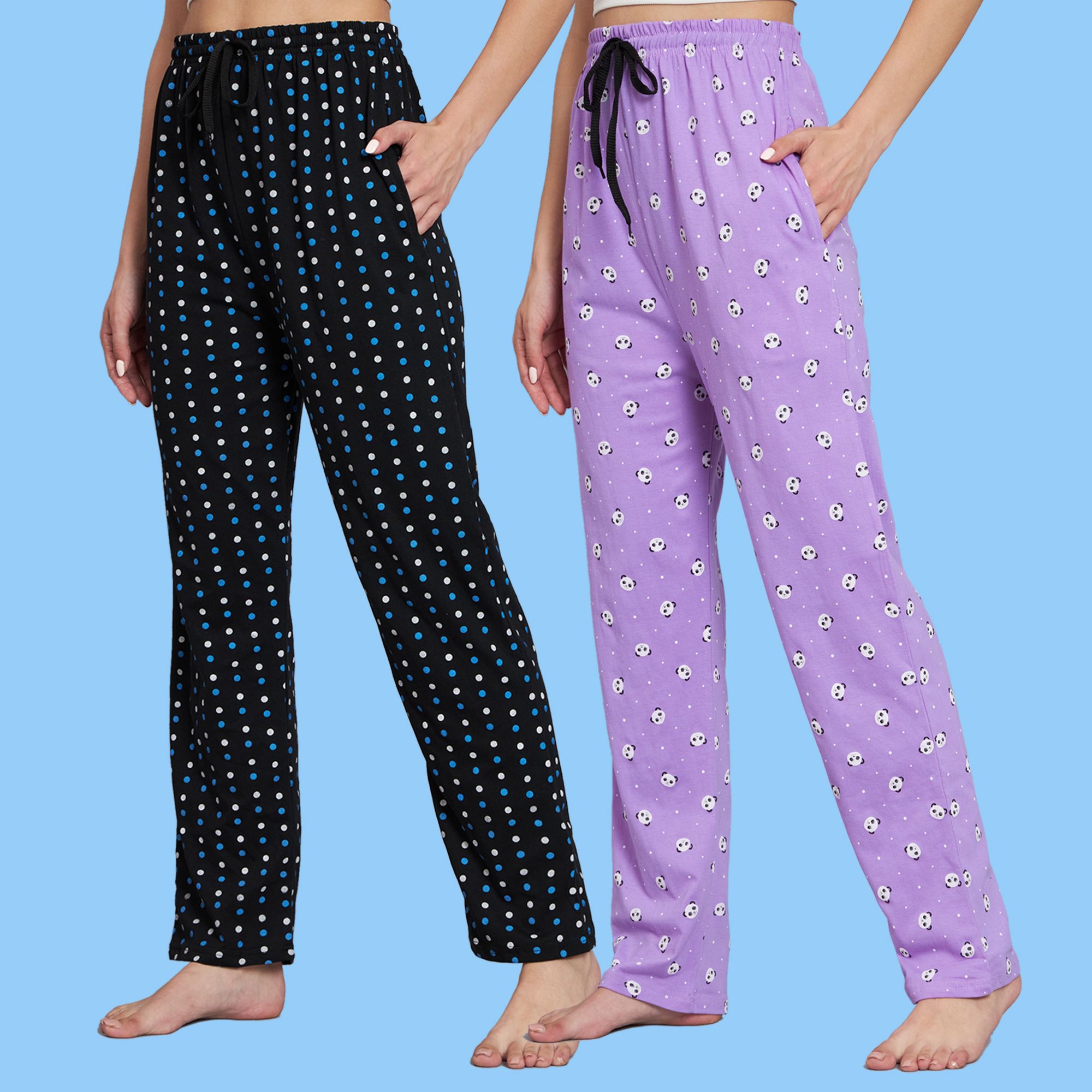 hemlock Pack of 2 Women Printed Multicolor Track Pants-picture-20
