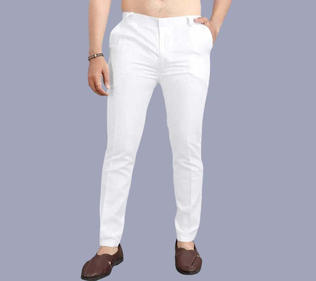 yuvraj Men's Premium Cotton White Pyjama Men Pyjama-picture-15