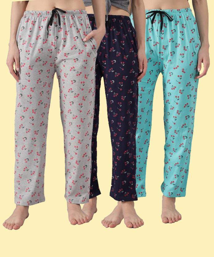 trendy world Pack of 3 Women Pyjama-picture-23
