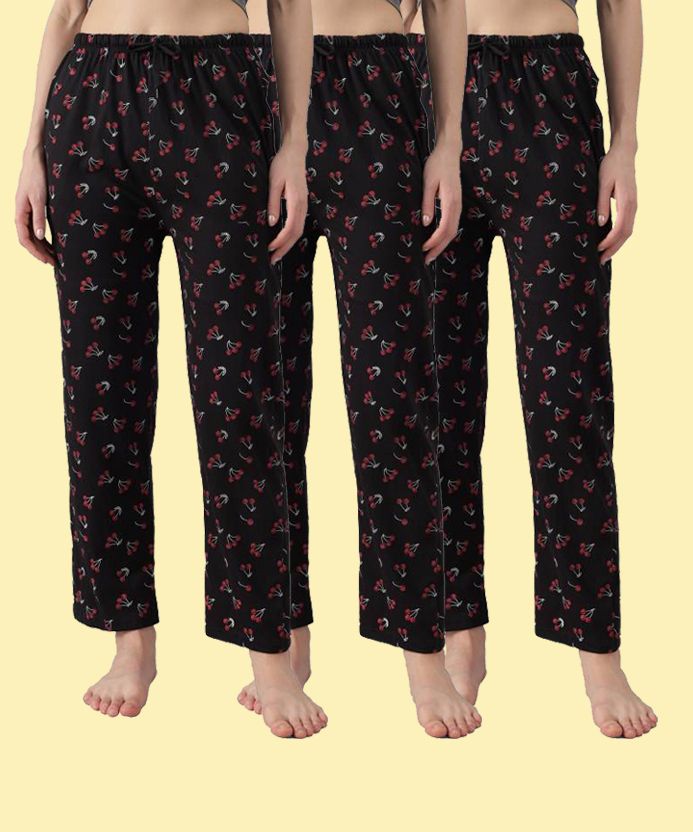 trendy world Pack of 3 Women Pyjama-picture-27
