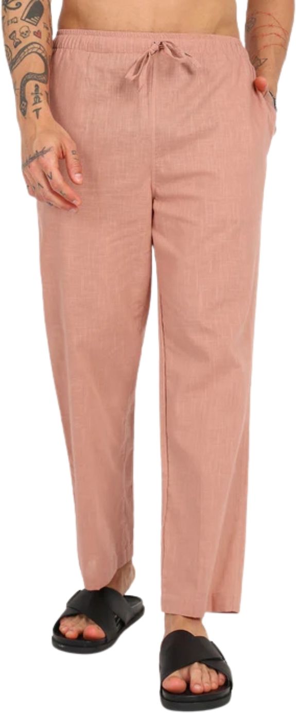 Men’s Peach Linen Pyjama Men Pyjama-image-16