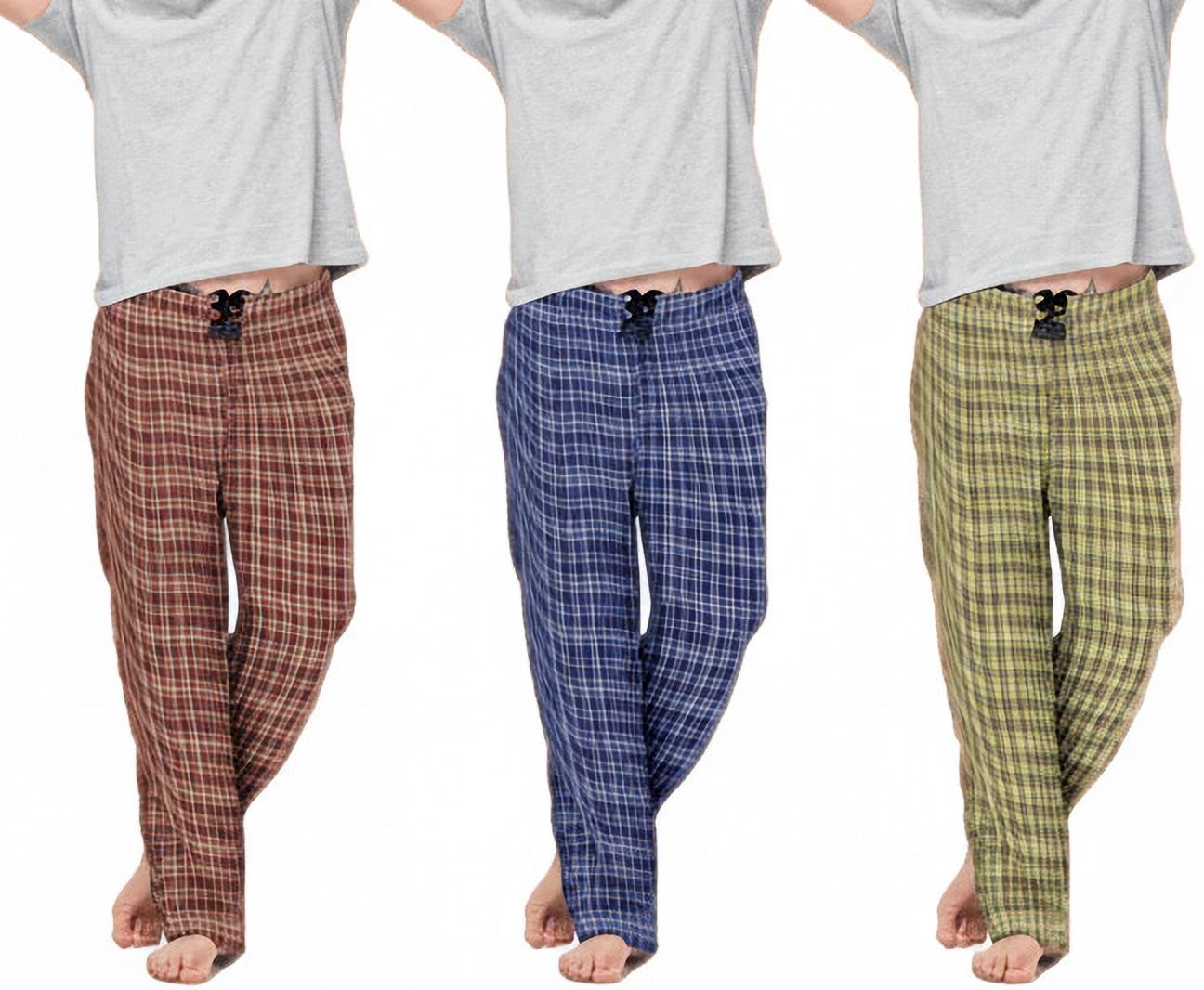 woxo Pack of 3 Pack of 3 Men’s Cotton Pajamas Men Pyjama-picture-11