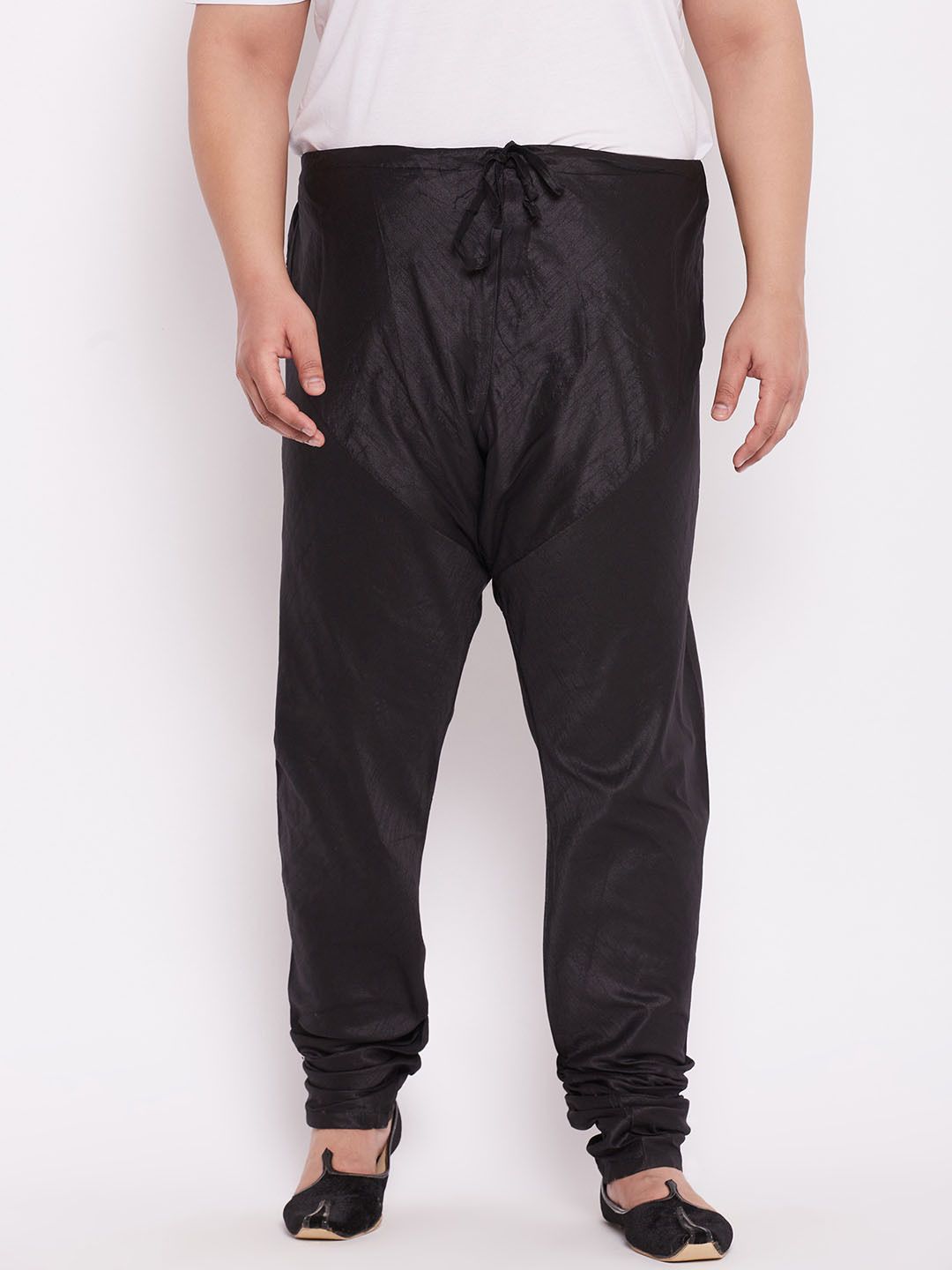 Vastramay Plus Men's Black Silk Blend Pyjama Men Pyjama-picture-17