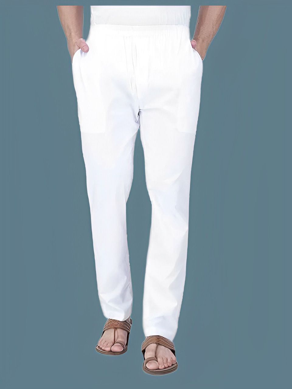 White Cotton pyjama Men Pyjama