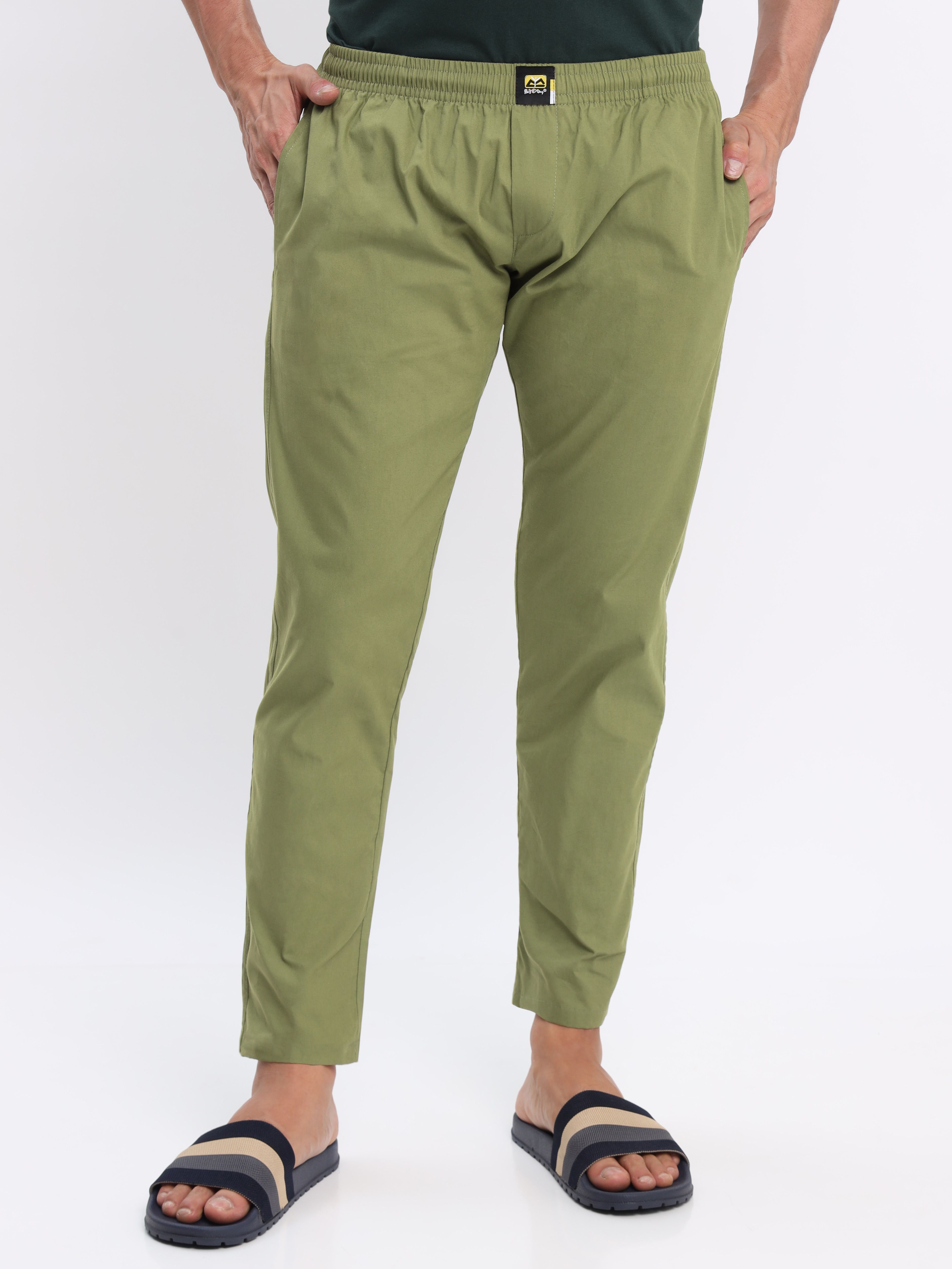 beyoung Pickle Green Pyjama for Men Men Pyjama-picture-23