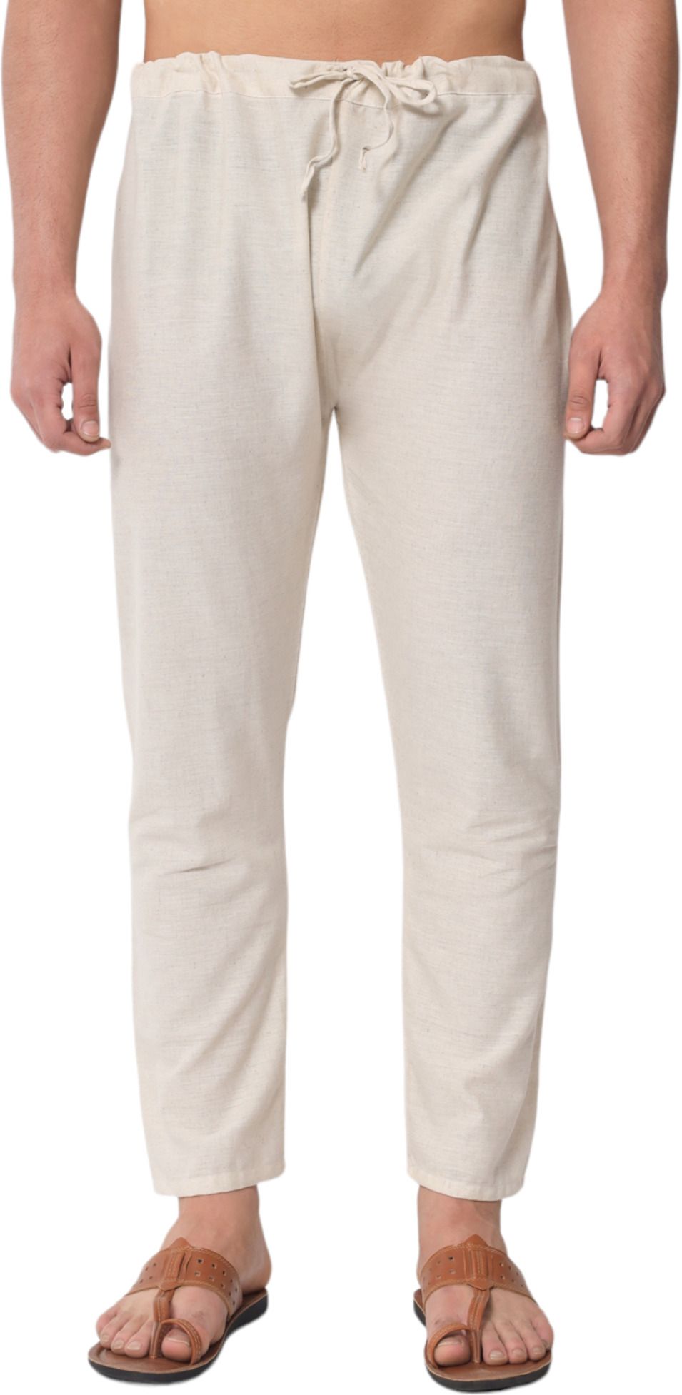 Vastraa Fusion Natural Khadi Men's Cotton Solid Pajama Pack of 1 Men Pyjama-picture-10