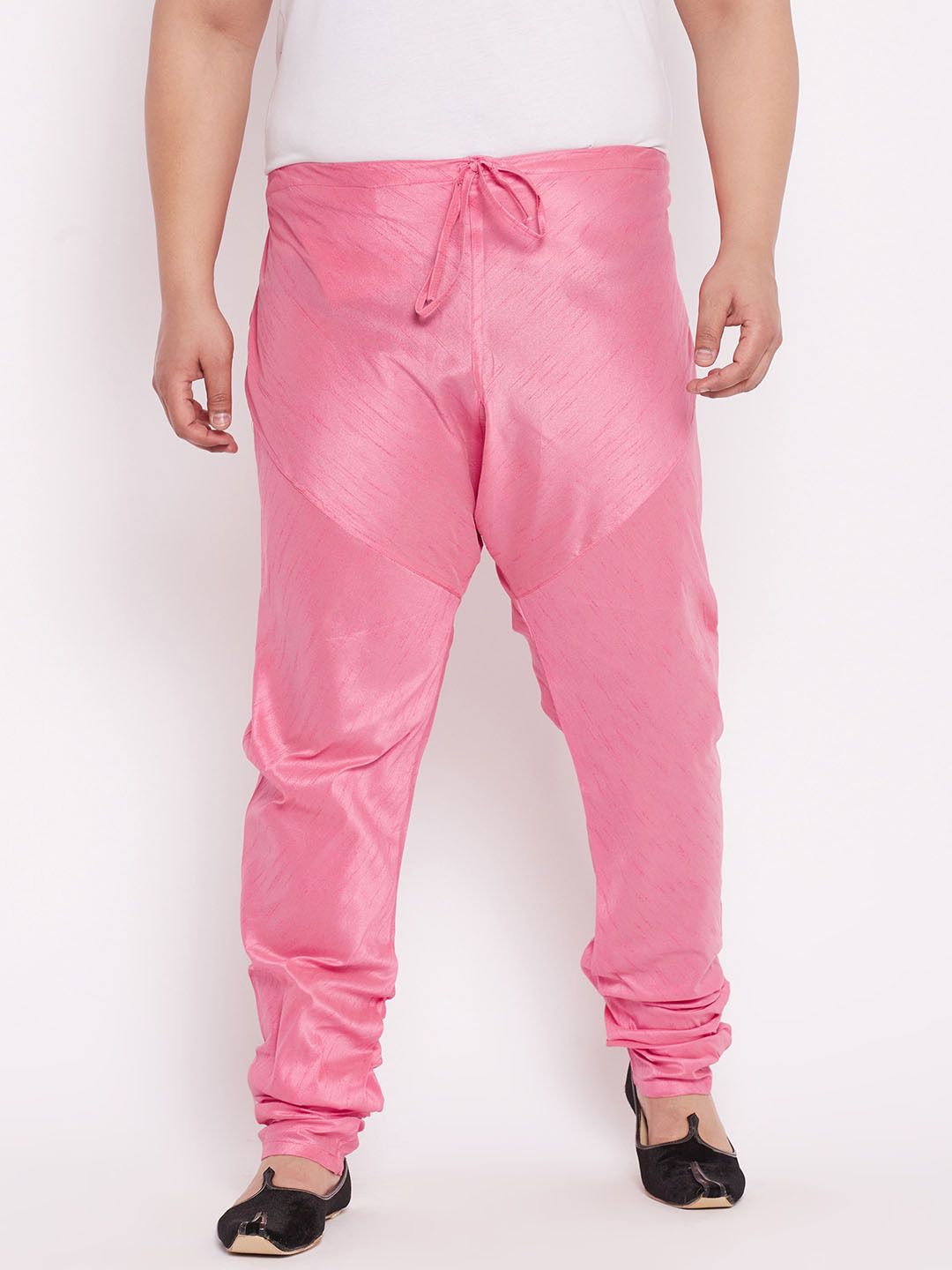 Vastramay Plus Men's Pink Silk Blend Pyjama Men Pyjama-picture-20