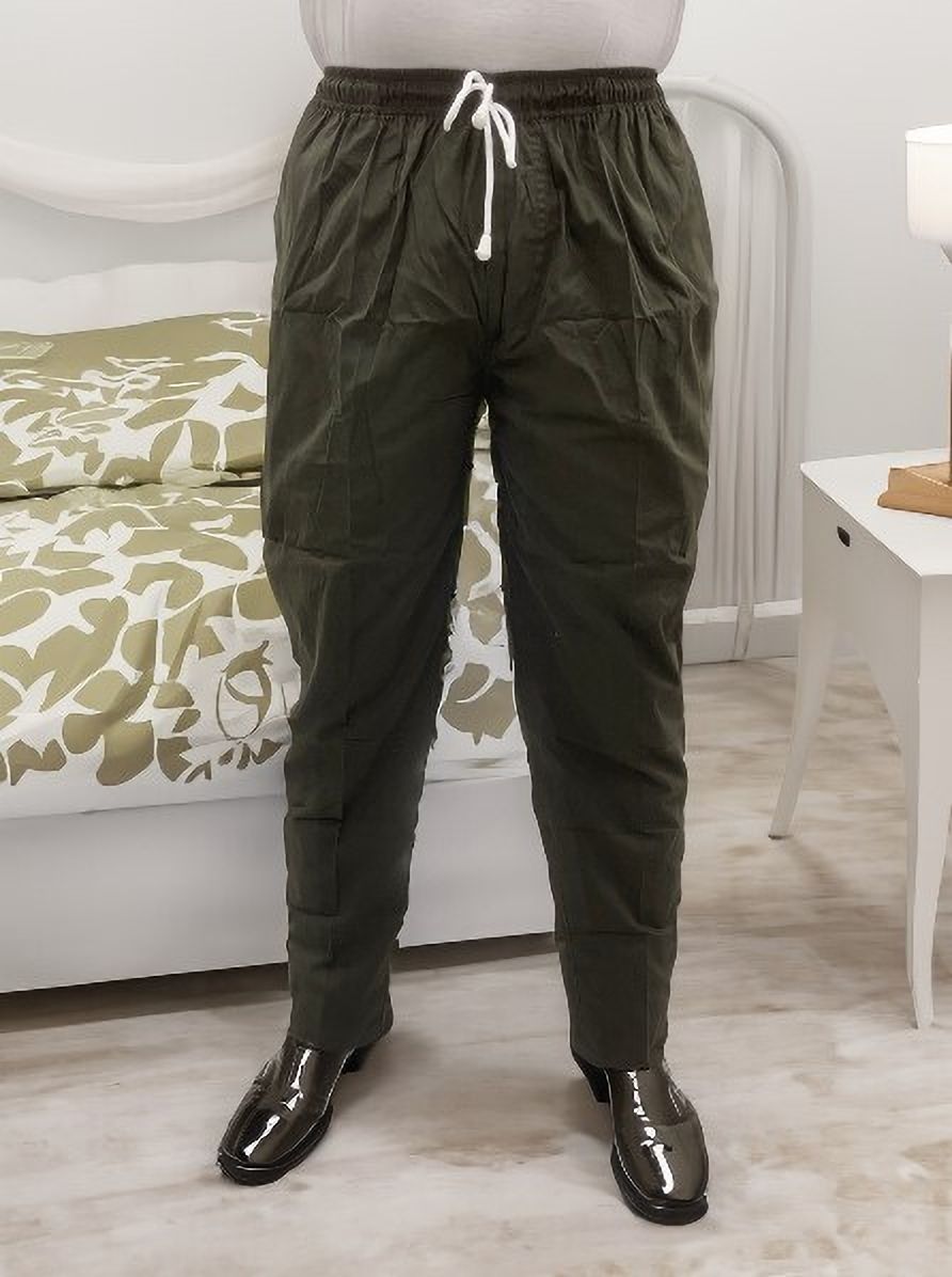 Olive green full elastic pyjama Men Pyjama