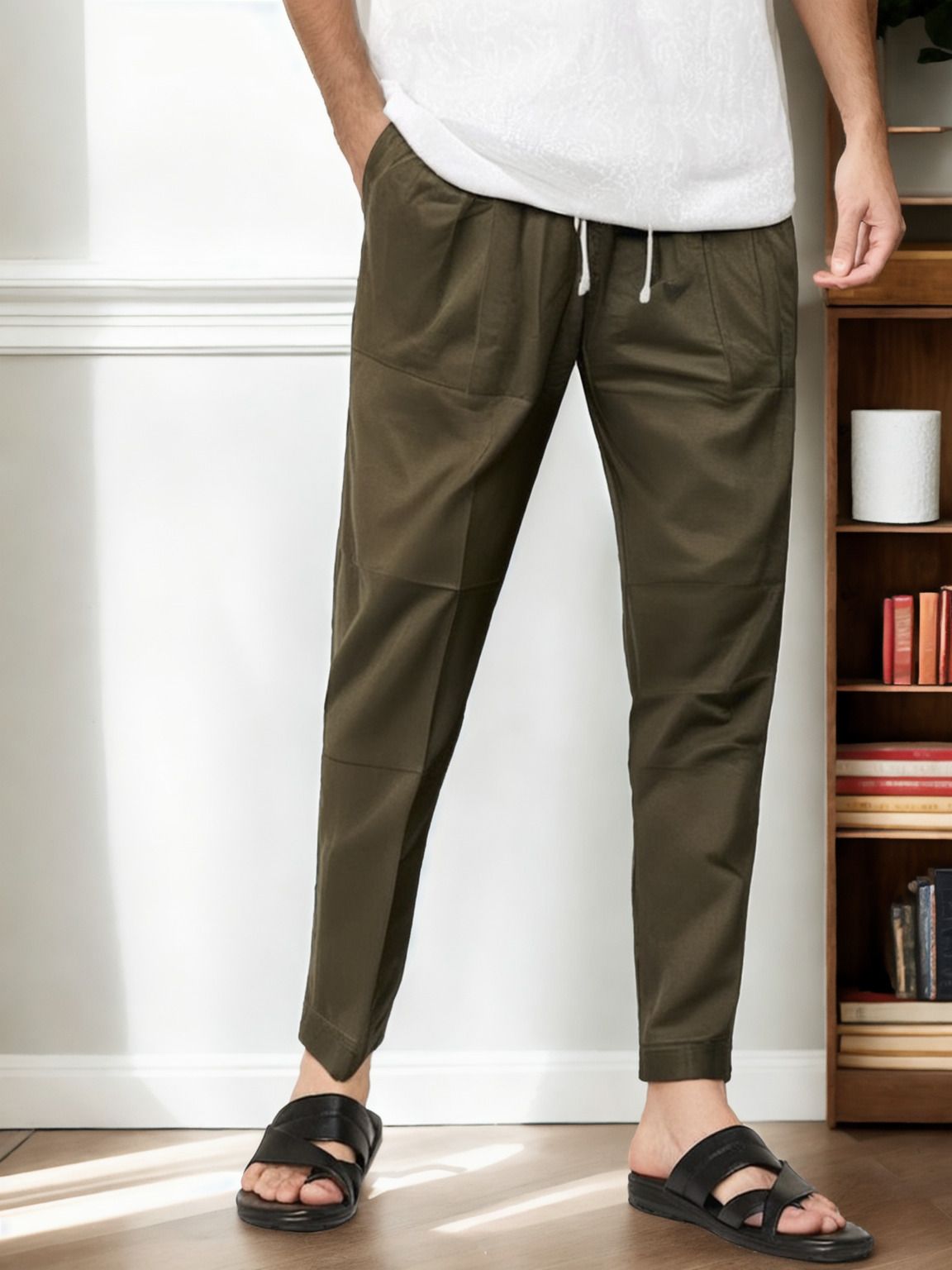 chickoo color full elastic pyjama Men Pyjama-image-31