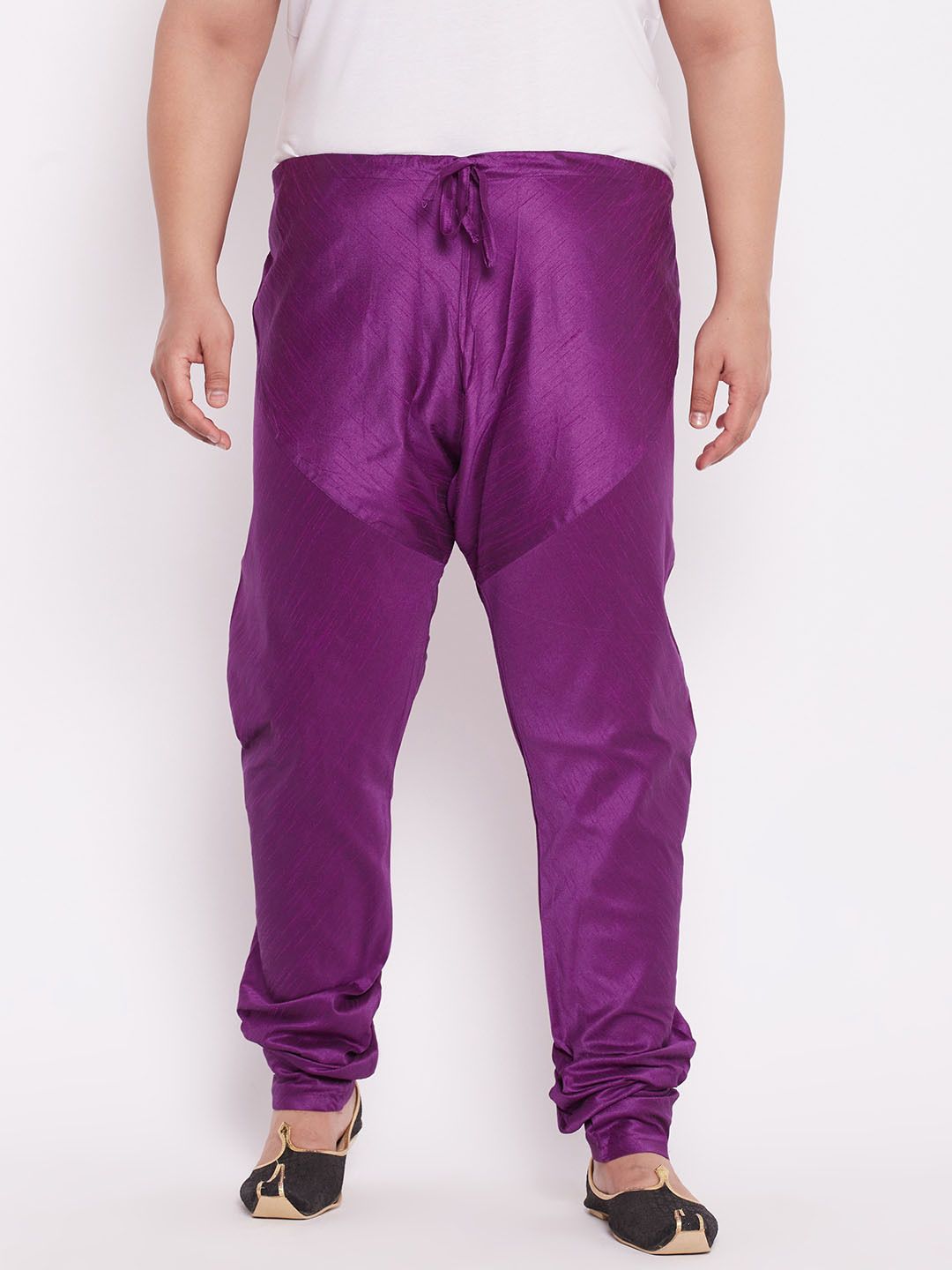 Vastramay Plus Men's Purple Silk Blend Pyjama Men Pyjama-picture-14