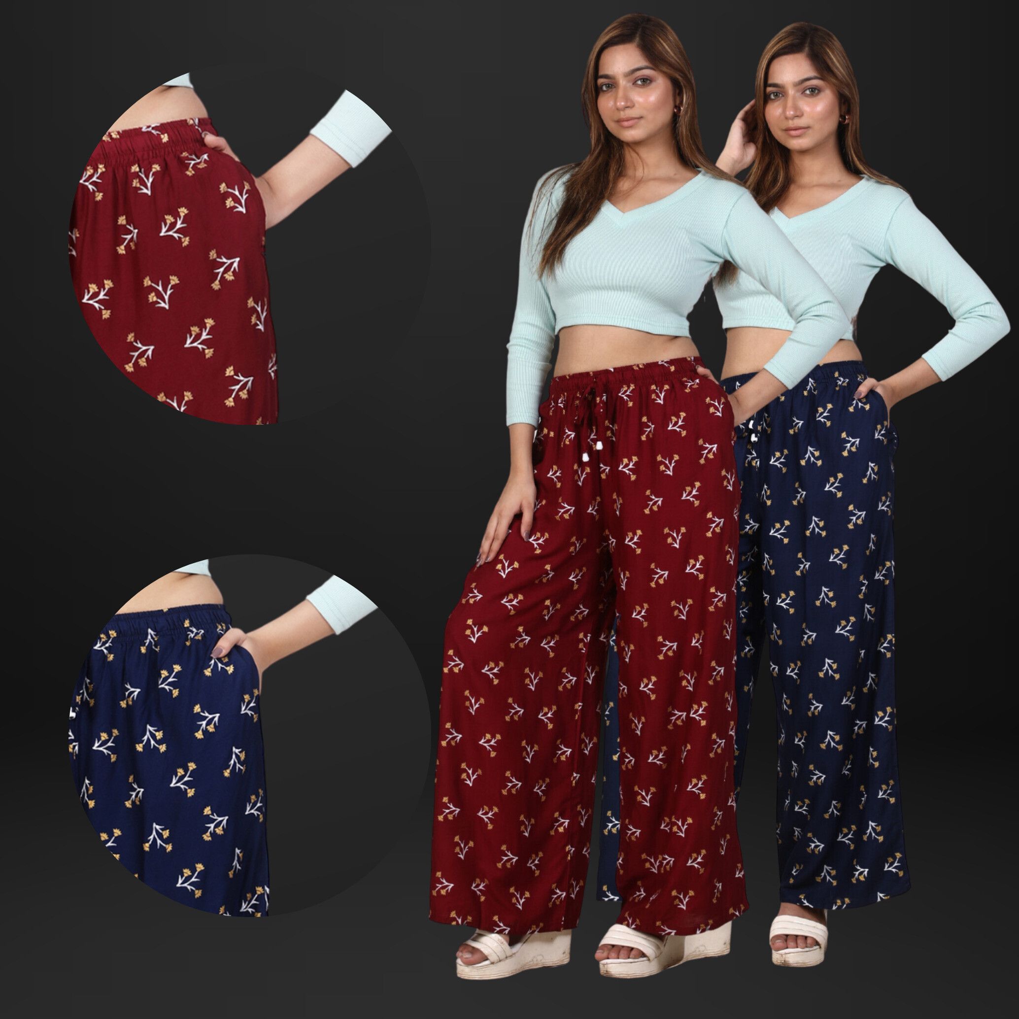 areeba collections Pack of 2 Women Pyjama-picture-25