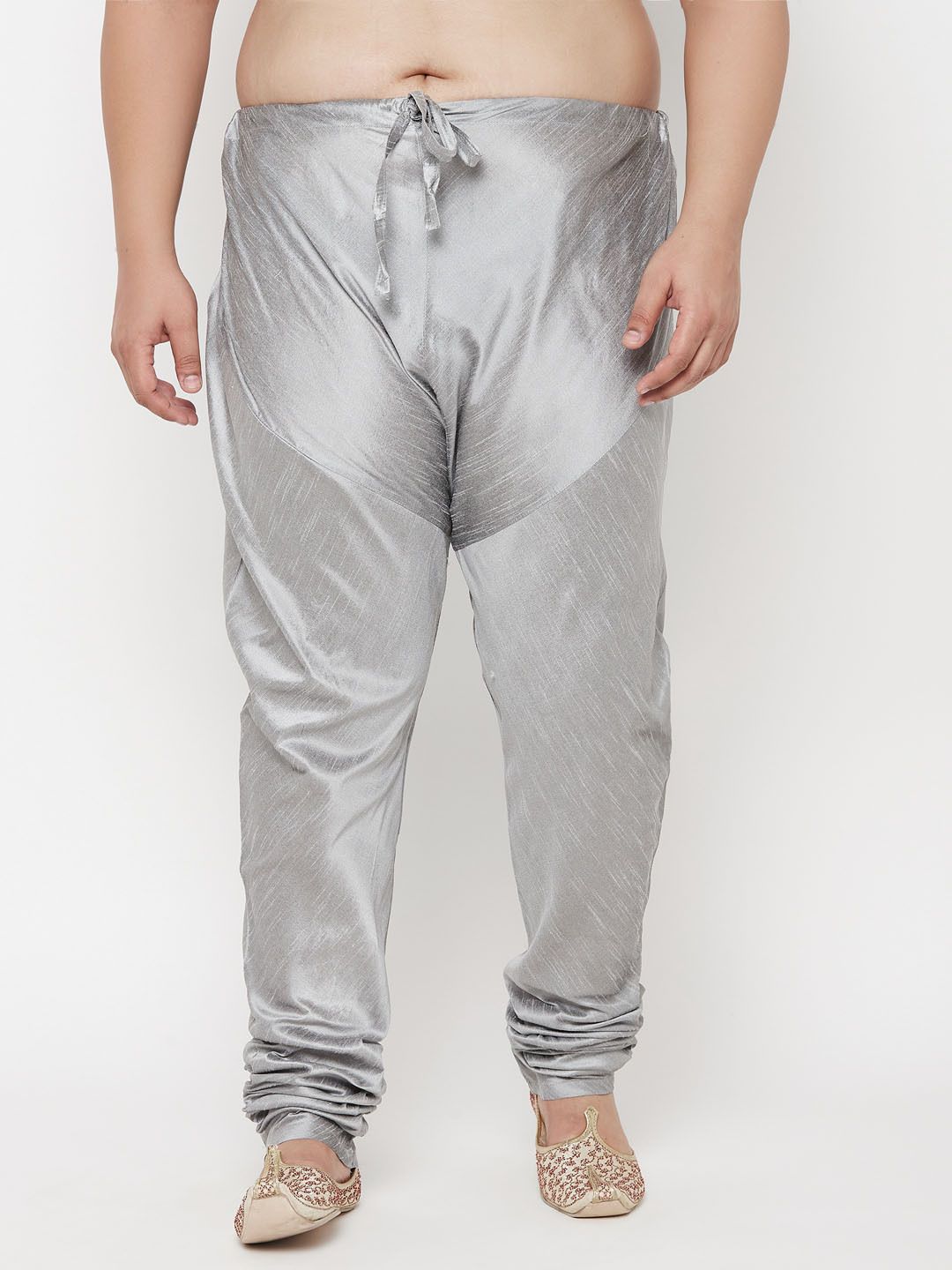 Vastramay Plus Men's Grey Silk Blend Pyjama Men Pyjama-picture-13