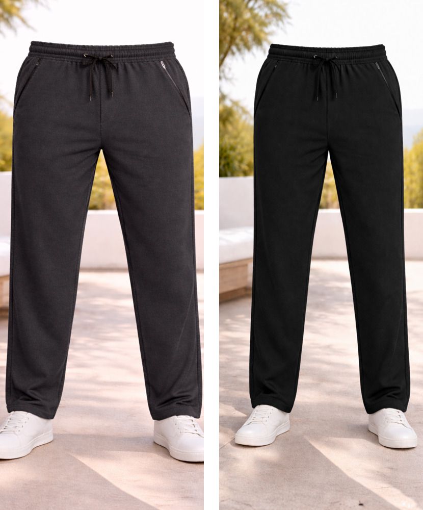 sonvan store Pack of 2 Mens MoveEase Zipper Jogger Men Pyjama-picture-36