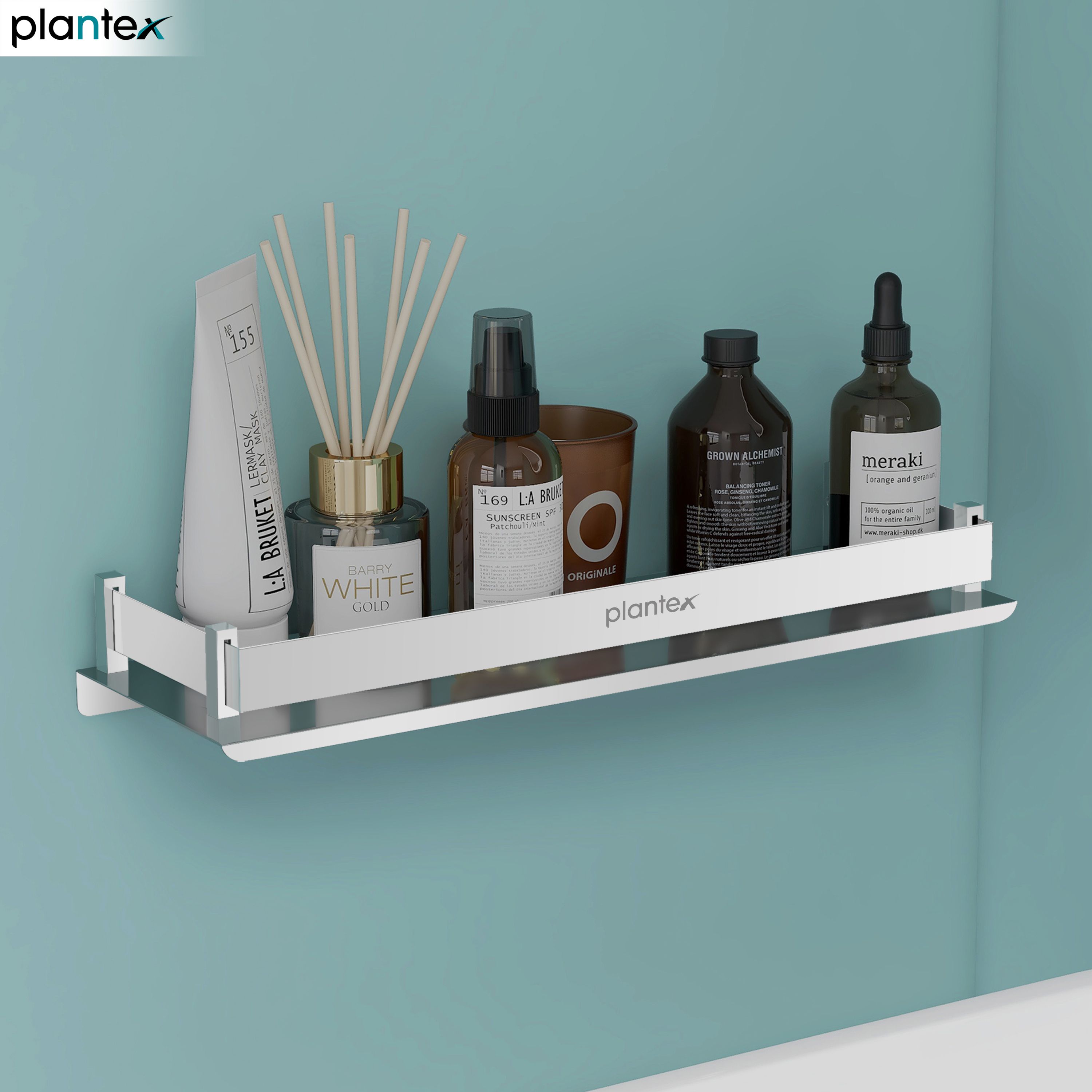 Bathroom Organizer/Shelf for Bathroom/Kitchen/Wall Shelf- Chrome (15x5 Inch) Stainless Steel Wall Shelf-image-36