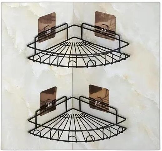 Bathroom Triangle Iron Wall Shelf-image-19