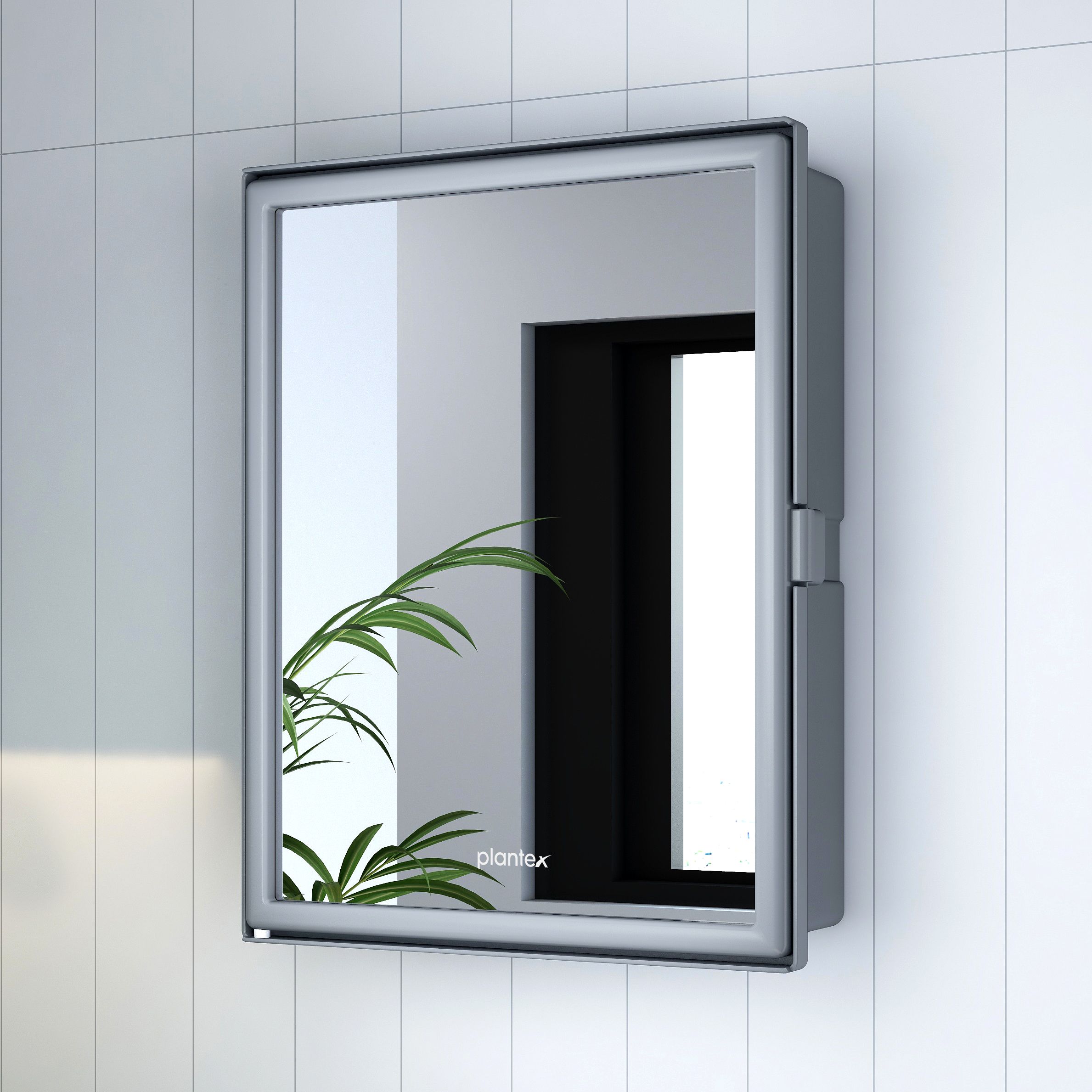 Bathroom Cabinet with Mirror/Bathroom Storage Organizer/Bathroom Shelf(14x18 In) Acrylic Wall Shelf-image-44