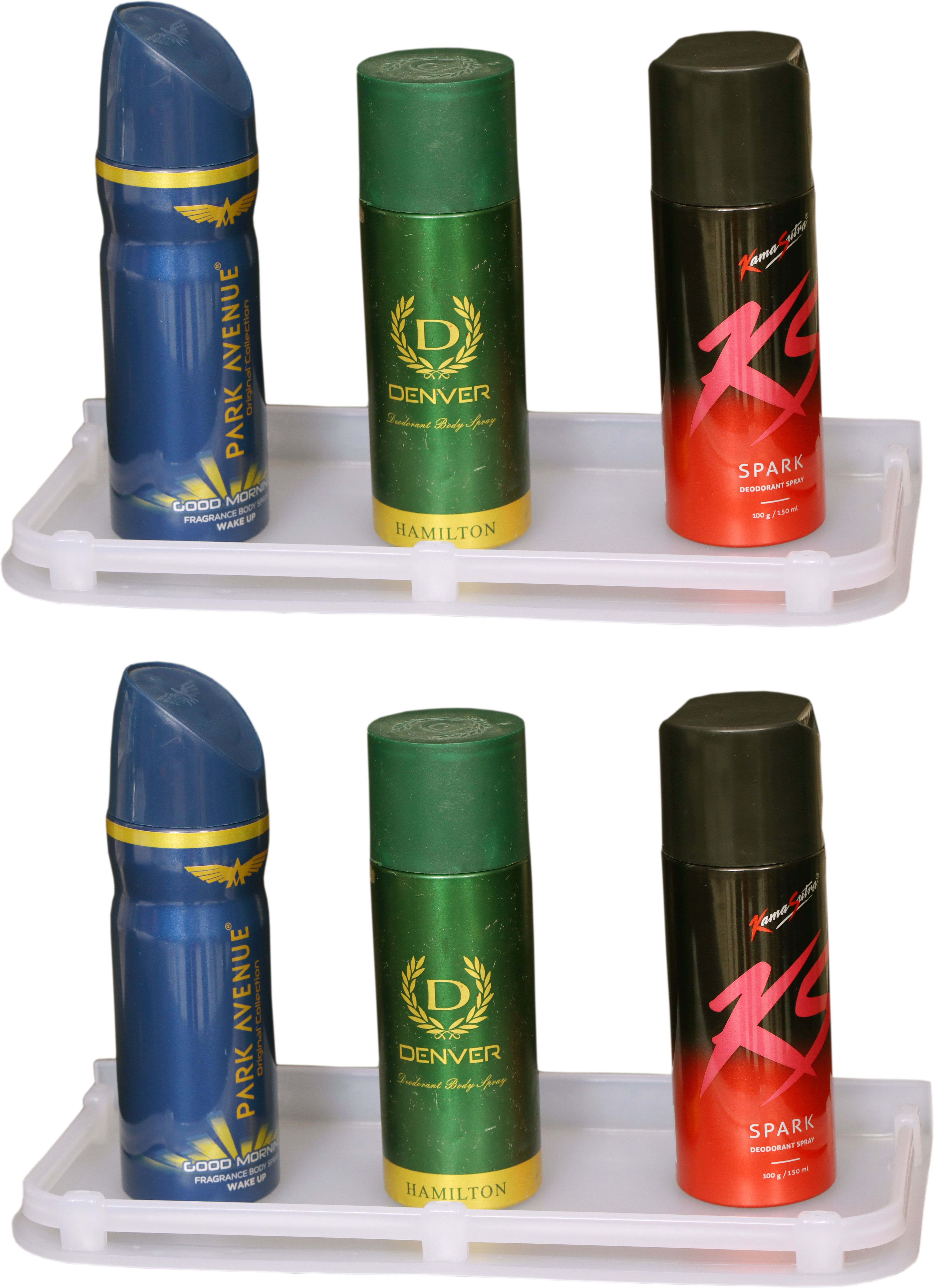 Multi-use Rack / Bathroom Shelf/ Bathroom Stand 12 Inch pack of 2 pis Plastic Wall Shelf-image-26