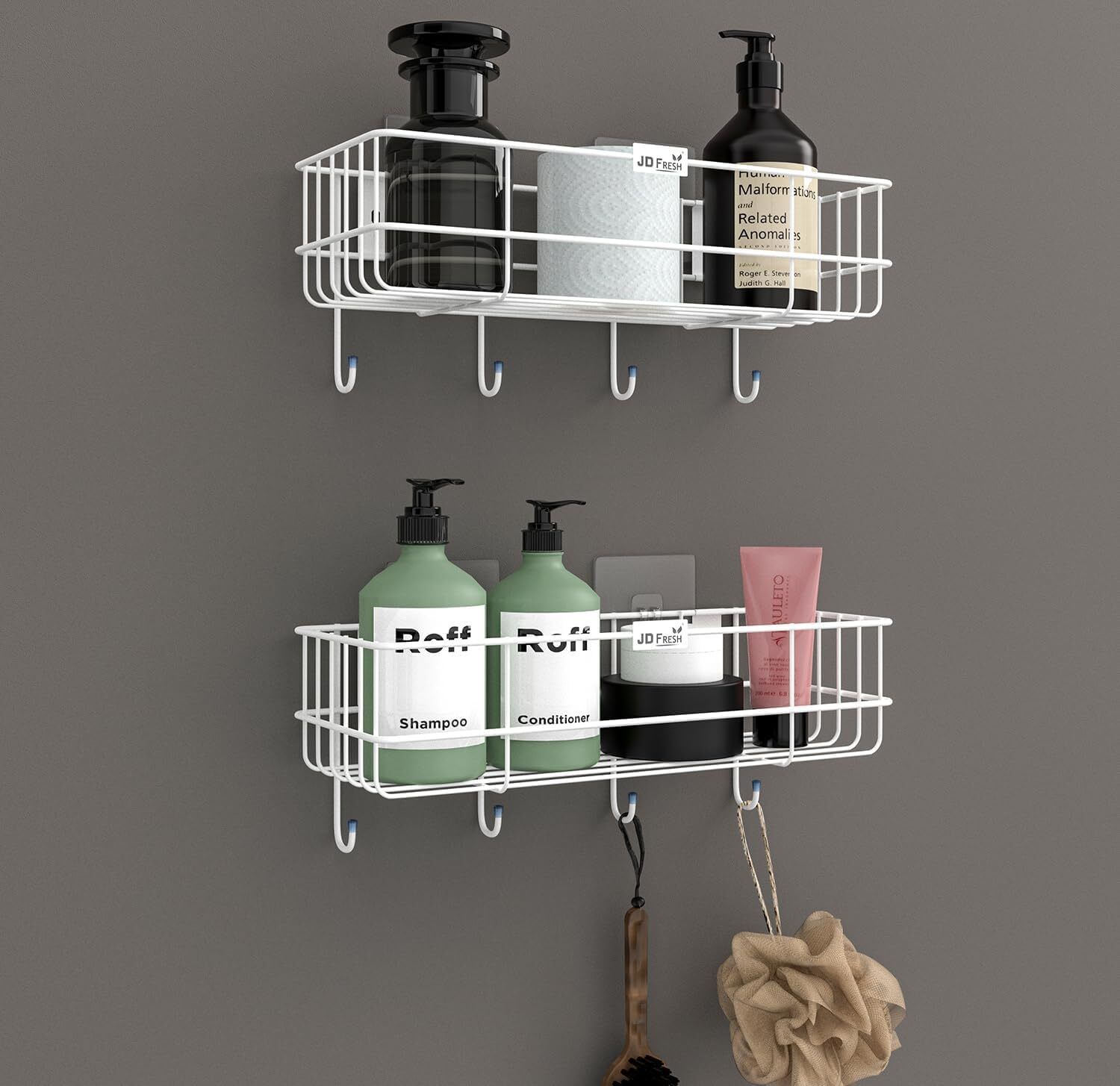 RACK AND SHELF FOR BATHROOM Iron Wall Shelf-image-33