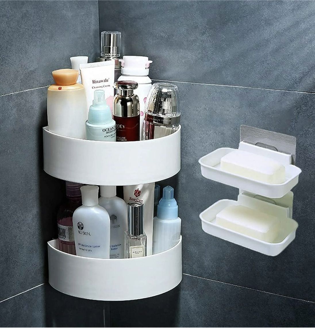 sr brothers BTH-CRN-2T-WHT-001 Plastic Wall Shelf-picture-46