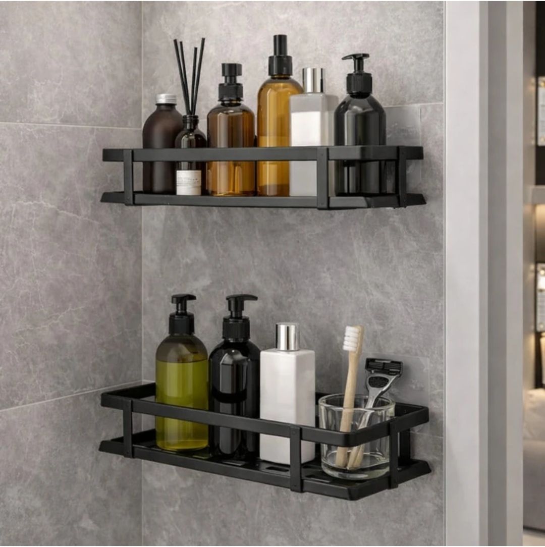 parmeshwar sales 1 Pcs Bathroom Accessories - Multipurpose Metal Bathroom Shelf for Wall Iron Wall Shelf-picture-10