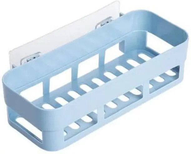 sjk Self Adhesive Multi-Purpose Wall Hanging BATHROOM floating Shelf Plastic Wall Shelf-picture-24