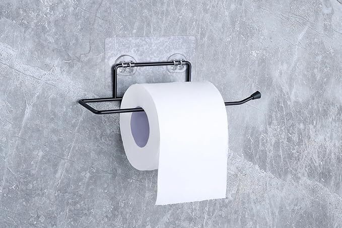 Self Adhesive GI Steel Toilet Paper Stand/Tissue roll Hanger Iron Toilet Paper Holder-image-19