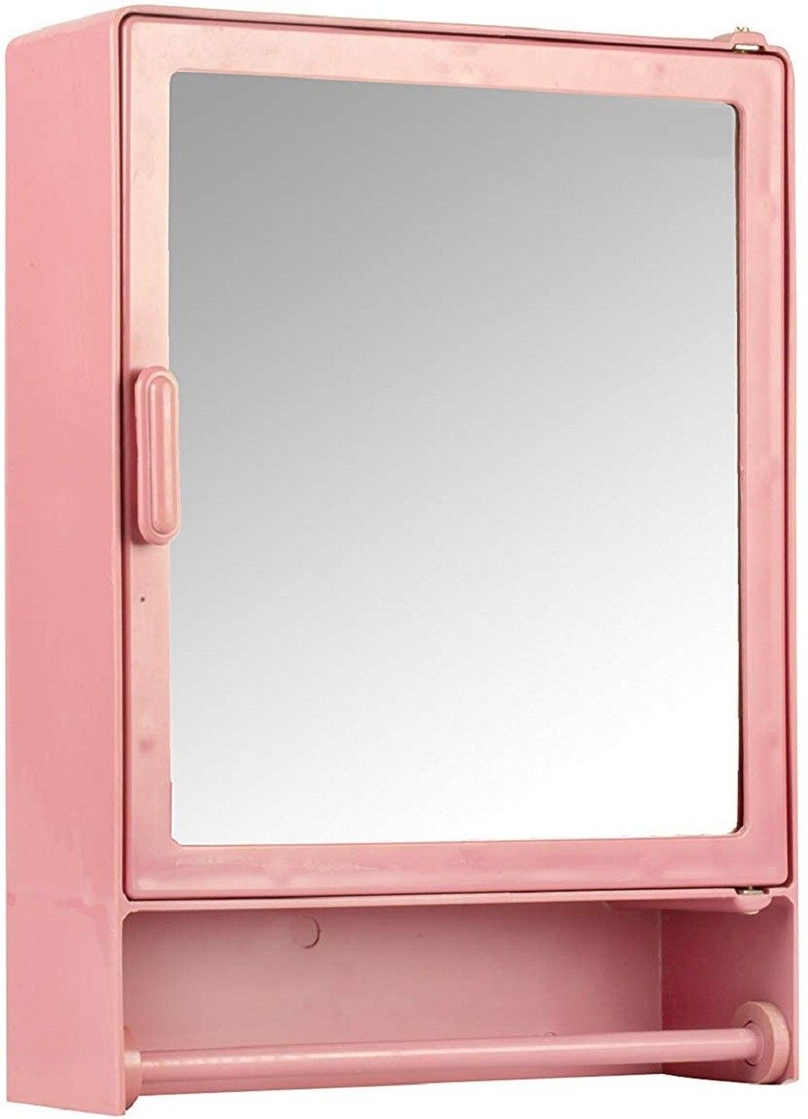 Size(M)12x16x4 Inch) Virgin Plastic Bathroom Mirror Cabinet Storage Wall Shelf 4 Shelf Bracket-image-17