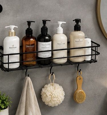 daain BathEase Storage Rack Iron Wall Shelf-picture-21