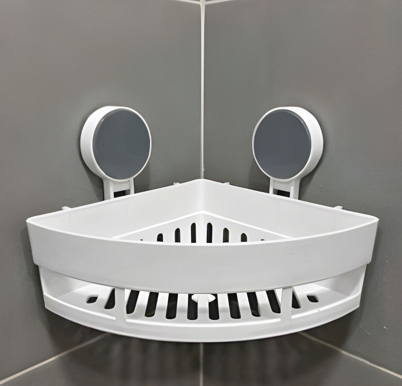 bansi.creation StreamLine Suction Basket Plastic Wall Shelf-picture-12