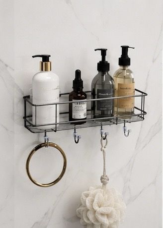 daain UrbanBath Shower Caddy Iron Wall Shelf-picture-16